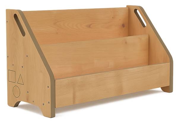 Bücherbox DOOWY Braun - Holzwerkstoff - 60 x 33 x 24 cm