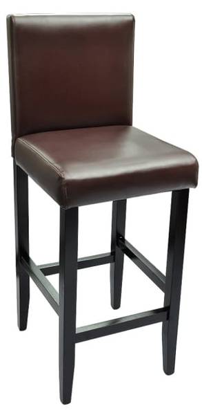 Barshocker 4er Set D7325 Braun - Holz teilmassiv - 45 x 108 x 41 cm