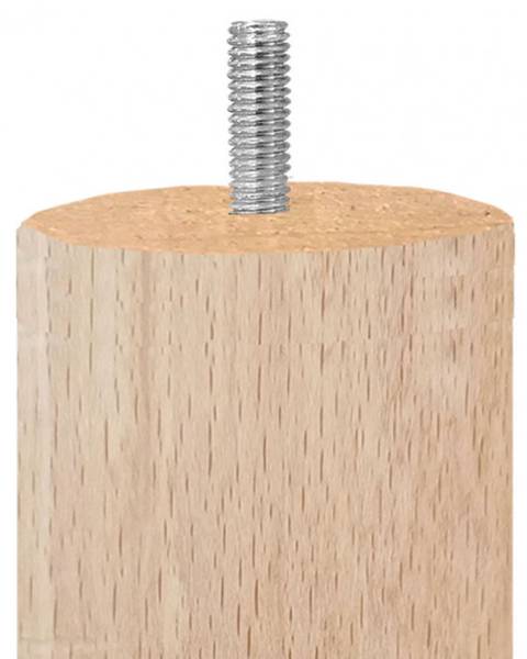 Pied de meuble PIEDS DE LIT (lot de 4) Marron - En partie en bois massif - 5 x 15 x 5 cm