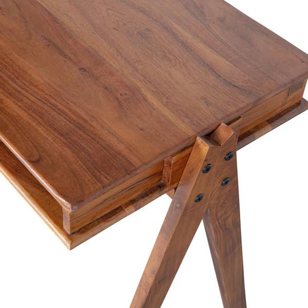 Bureau Compartment Acacia massif - Acacia marron