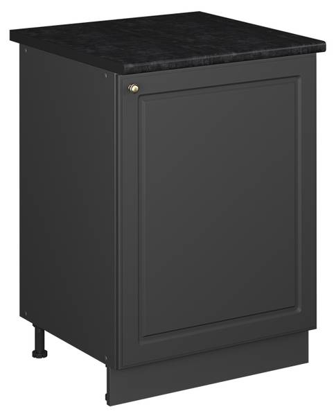 Keukenonderkast Fame-Line 65146 bruin - grijs - staal - 60 x 82 x 60 cm