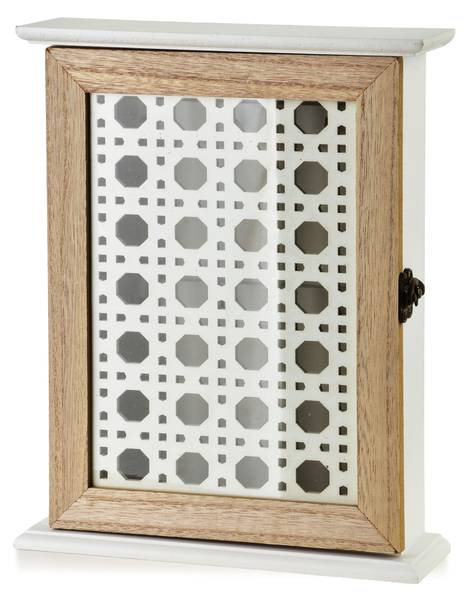 Schlüsselkasten STACY Braun - Holzwerkstoff - 7 x 25 x 20 cm