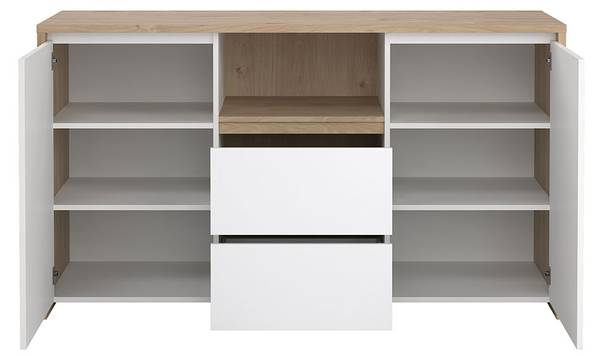 Sideboard Next Braun - Holz teilmassiv - 149 x 89 x 49 cm