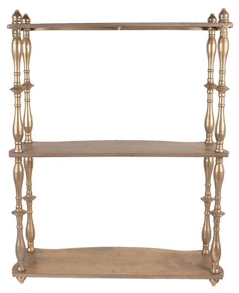 Wandregal Lira Gold - Metall - 20 x 76 x 60 cm