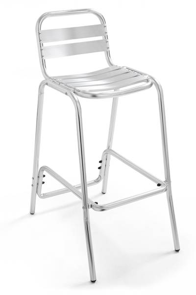 Bartisch mit 2 Stühle Soho Grau - Metall - 1 x 110 x 1 cm