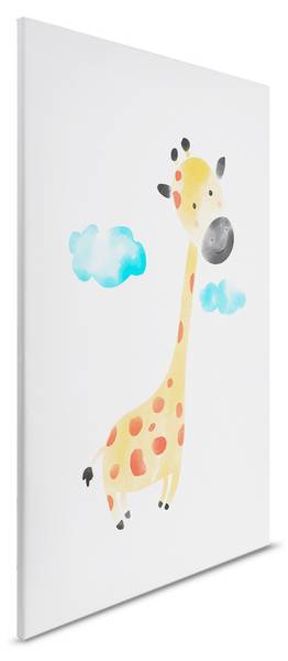 Leinwandbild Elephant Lion Giraffe 3 80 x 120 cm