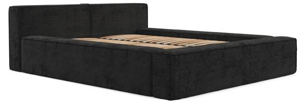 Polsterbett CASTO mit Stauraum Bonita Schwarz - Liegefläche Breite: 200 cm