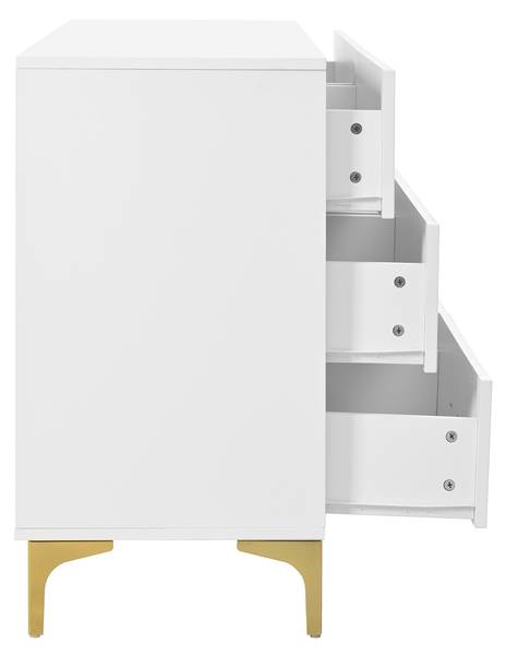 Sideboard Braxuins Weiß - Holzwerkstoff - 120 x 76 x 40 cm