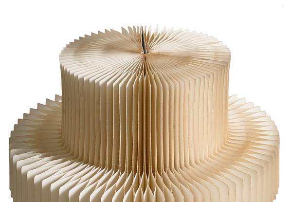 Dekofigur KLARALVEN 2-tlg Beige - Papier - 54 x 90 x 54 cm