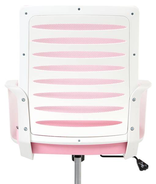 Bureaustoel RADIANT roze - wit - textiel - 58 x 88 x 58 cm