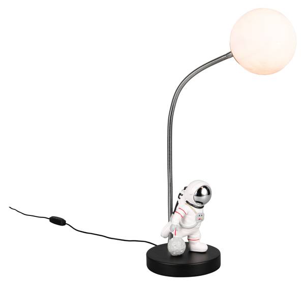 Tischlampe ARM Schwarz - Kunststoff - 15 x 44 x 15 cm