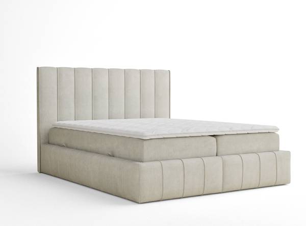 Boxspringbett Moretti Creme - Liegefläche Breite: 180 cm
