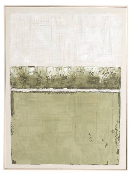 Wanddekoration MAREYA Grün - Textil - 4 x 120 x 90 cm