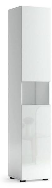 Armoire à colonnes Volpetta Blanc - Bois manufacturé - 34 x 180 x 34 cm