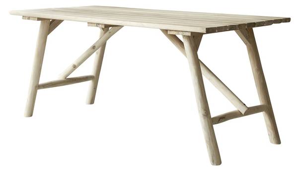 Tisch Mathilda Beige - Teakholz - 170 x 75 x 85 cm