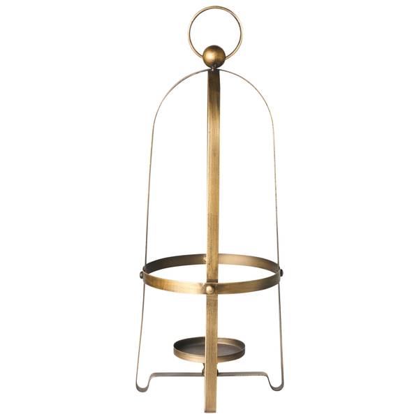 Kandelaar MARAWI goud - metaal - 18 x 48 x 18 cm