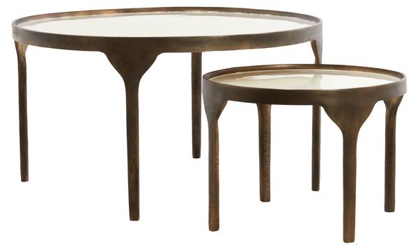Tisch ELI Weiß - Metall - 85 x 42 x 85 cm