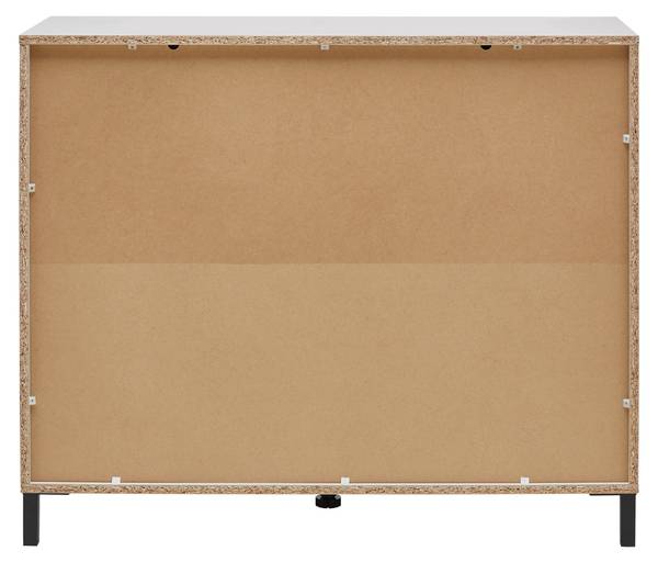 Kommode ARRAN Beige - Schwarz - Holzwerkstoff - 106 x 90 x 40 cm