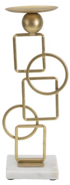 Kerzenständer VKH343 Gold - Metall - 13 x 32 x 10 cm
