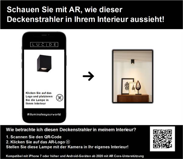 Deckenstrahler BODI Schwarz