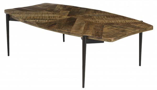 Couchtisch KIARA Braun - Massivholz - 75 x 40 x 135 cm