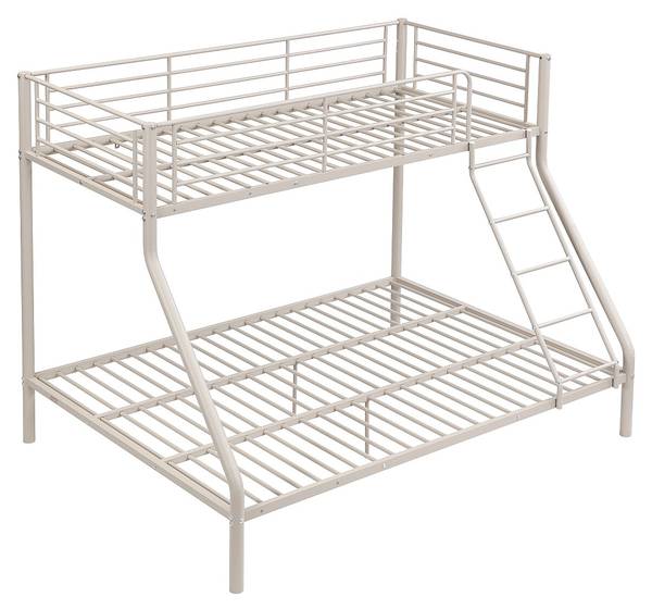 Etagenbett ELEVATIO Beige - Metall - 199 x 163 x 147 cm