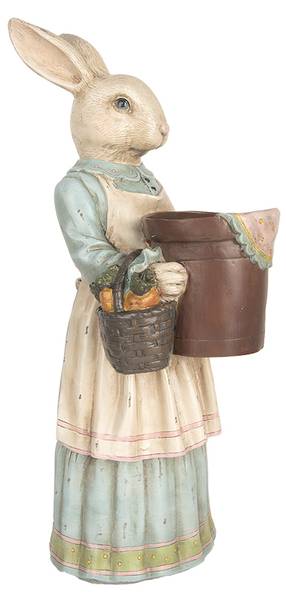 Dekorationsfigur Kaninchen Easter&Essiah Beige - Kunststoff - 17 x 46 x 23 cm