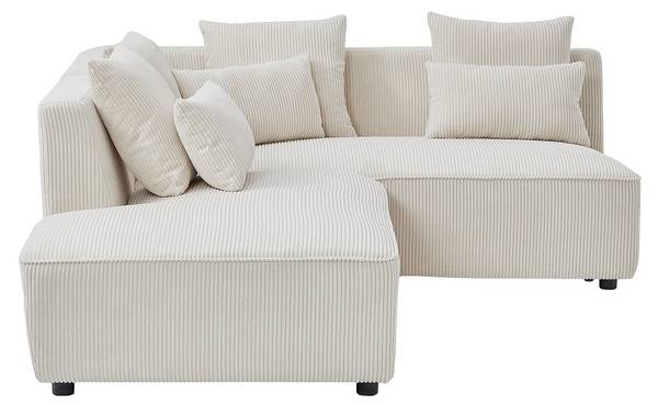 Sofa MECODI Beige - Textil - 231 x 71 x 185 cm