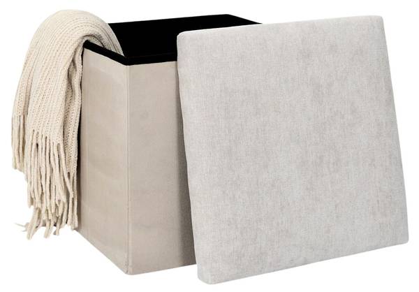 Sitzhocker HH-MAVI Beige - 38 x 38 x 38 cm