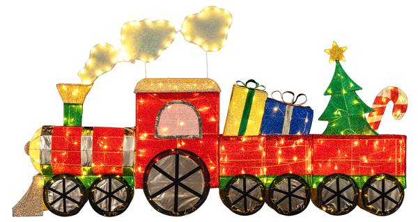 Weihnachtszug OY47329PQDE Rot - Metall - 23 x 120 x 215 cm