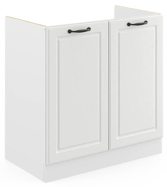 Keukenfront R-Line 36337 bruin - wit - plaatmateriaal op houtbasis - 80 x 72 x 2 cm
