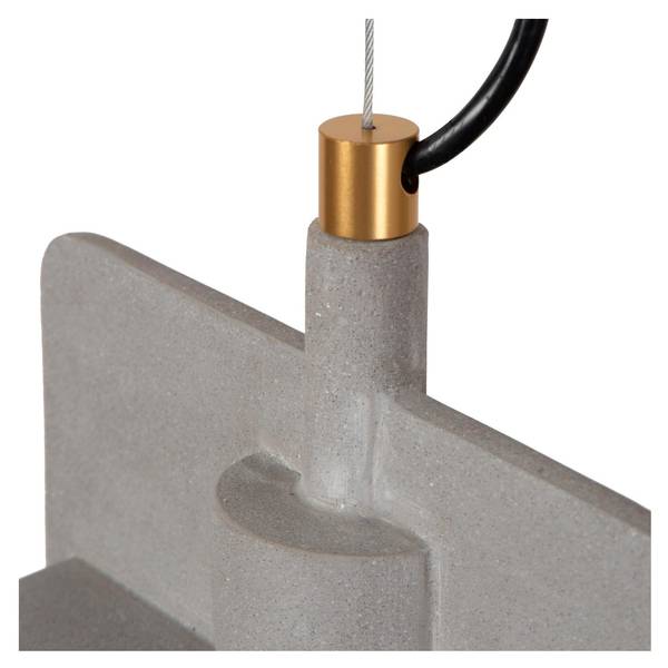 Suspension NINJA Gris - Béton - 20 x 120 x 23 cm