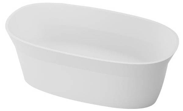 Badewanne ARMONIS Freistehend Weiß - Harz - 155 x 58 x 155 cm