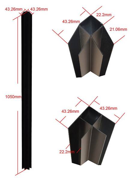 Glaswand BAYVIEW 150 x 210 cm