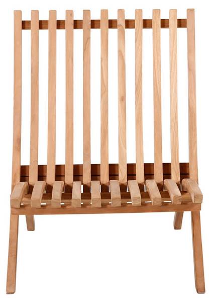 Chaise longue Kenya lot de 2 Marron - Bois massif - 73 x 85 x 63 cm