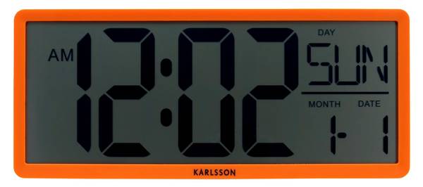 Wanduhr Retro Lcd Orange