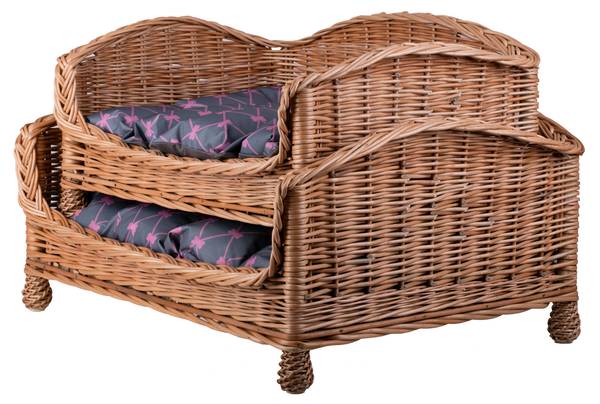 Hundekorb Alfie Grau - Orange - 54 x 25 x 32 cm