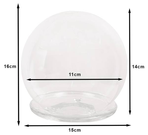 Glocke Lucia DAY Glas - 15 x 16 x 15 cm