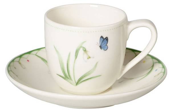 Espresso-Set Colourful Spring 2-teilig Porzellan - 12 x 8 x 12 cm