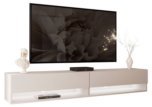 TV-Schrank CALANTE Beige - Holzwerkstoff - 180 x 30 x 35 cm