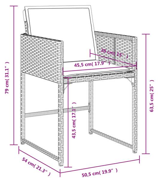 Tuinset 3043048-6 set van 11 beige