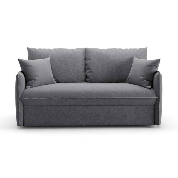 Sofa MIRA Grau - Massivholz - 104 x 90 x 185 cm