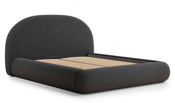 Polsterbett Maumere Graphit - Liegefläche Breite: 180 cm