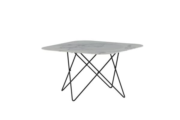 Couchtisch TRISTAR CT80 Schwarz - Weiß