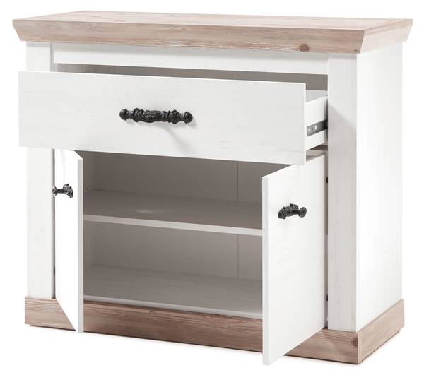 Garderoben-Set FERNA-61-15 2er-Set Weiß - Holzwerkstoff - 107 x 210 x 45 cm