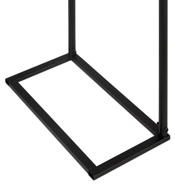 Rosenbogen aus Metall mit Ständer Schwarz - Stahl - 280 x 210 x 40 cm
