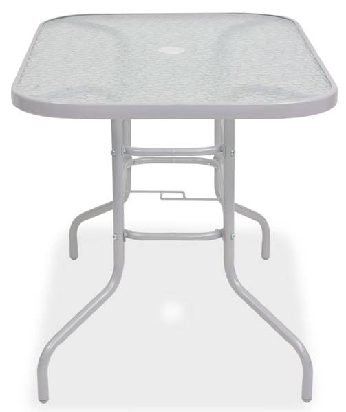 Garten-Essgruppe 8er Set DE898 Grau - Metall - 70 x 70 x 108 cm