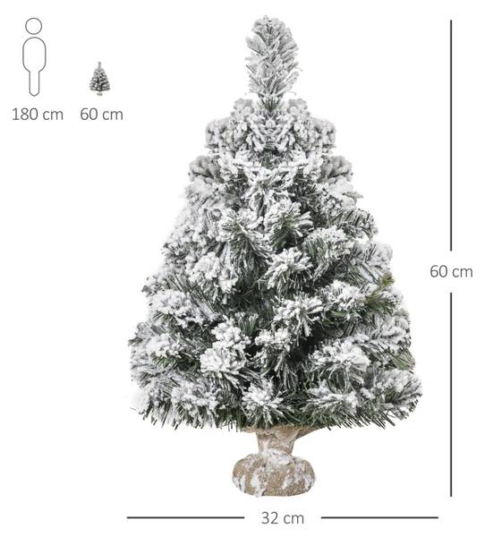 Weihnachtsbaum CD48 Weiß - Kunststoff - 32 x 60 x 32 cm