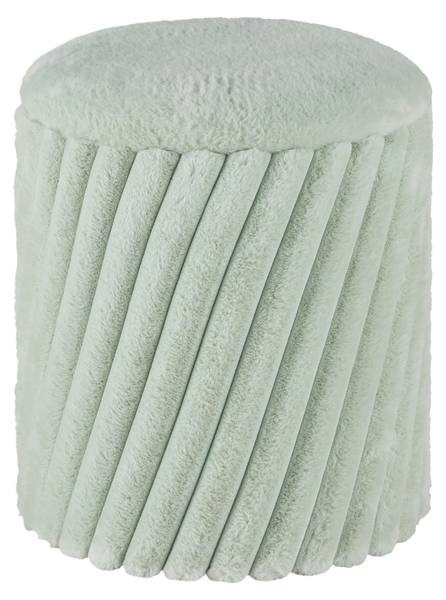 Hocker CADY Grün - Holzwerkstoff - Textil - 37 x 40 x 37 cm
