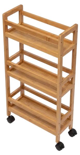 Badezimmerregal KLUK Beige - Bambus - 15 x 76 x 38 cm